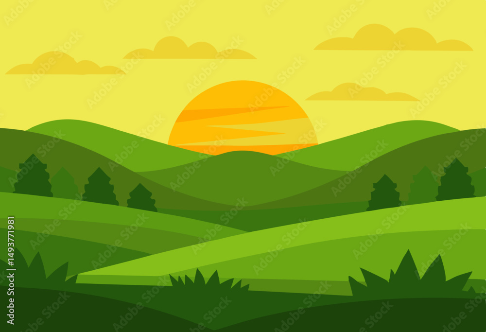 Obraz premium landscape with mountains