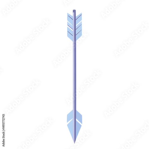 Contemporary Arrow with Minimalist Vectors in Periw Isolated on Transparent Background