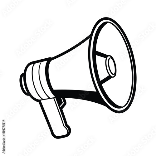 megaphone isolated on white background
