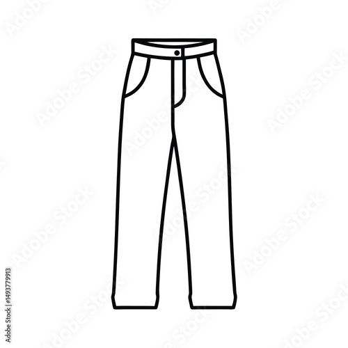 blue jeans isolated on white background