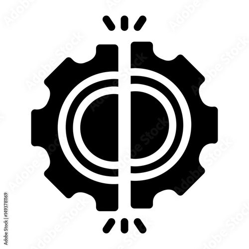 disruption glyph icon