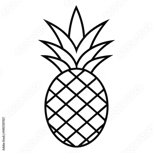 pineapple vector illustration