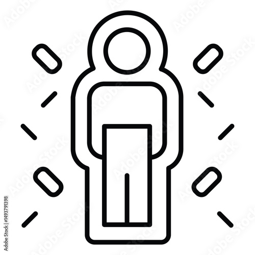 Immune System Vector Icon Depicting Body Immunity