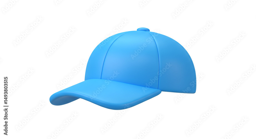 Azure Blue Cap Fashionable Style Graphic Design Modern Hat Stylish Clothing Accessory Illustration Azure Blue Cap Fashionable Style Graphic Design Modern Hat Stylish Clothing Accessory Illustration