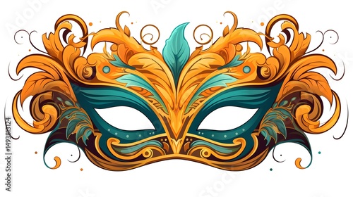Professional Isolated Mask Design Cartoon Vector Illustration for Health, Safety, Pandemic Concepts