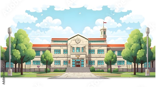 Professional Pixel School Art Cartoon Vector Illustration Isolated Image for Projects