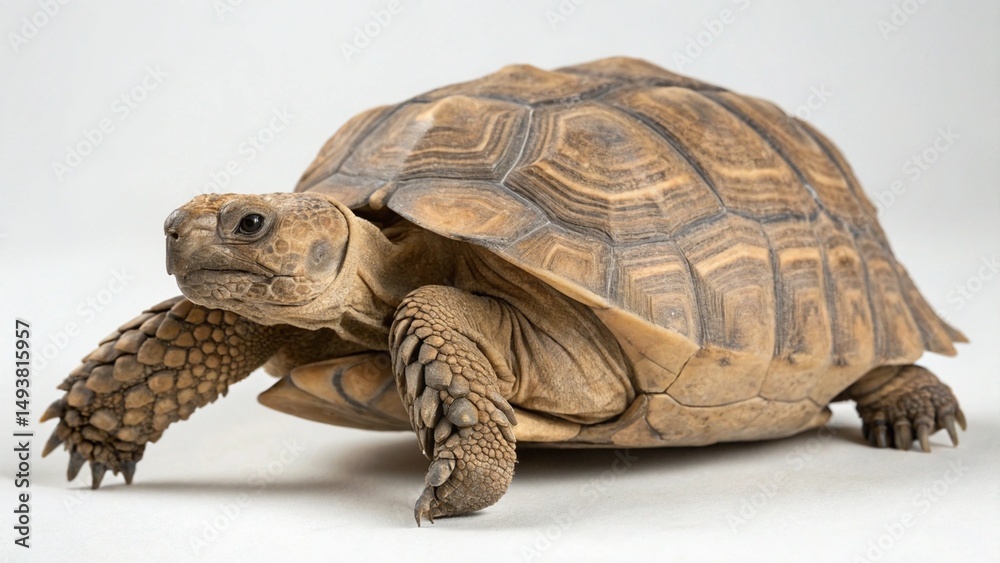 Obraz premium Desert Tortoise on studio background