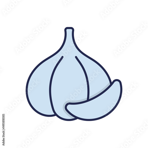 Garlic Vector icon