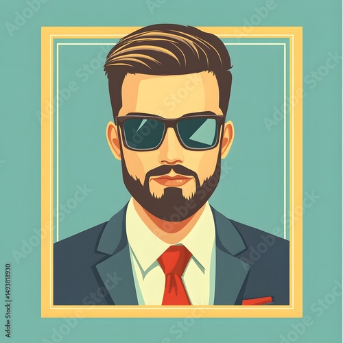 VIP member flat vector illustration for exclusive access and premium membership applications