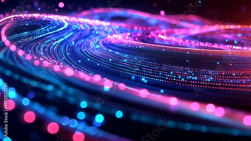 Illuminated data waves