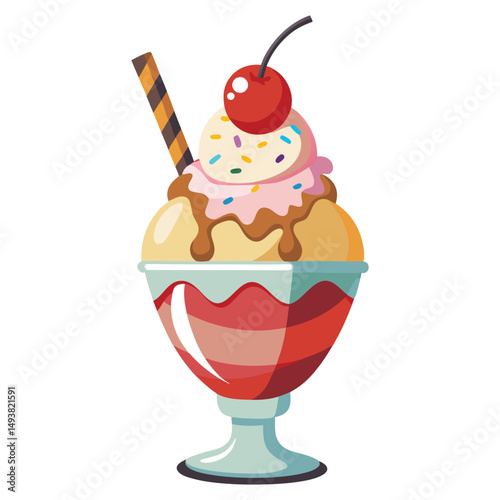 Ice cream sundae