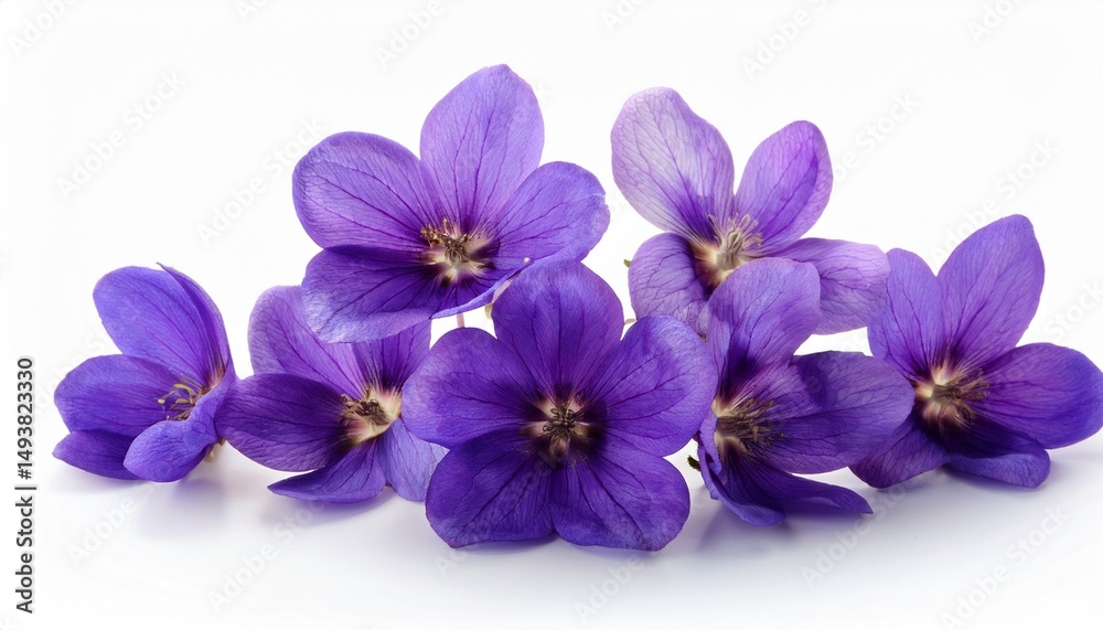 Obraz premium violet flower isolated on white background