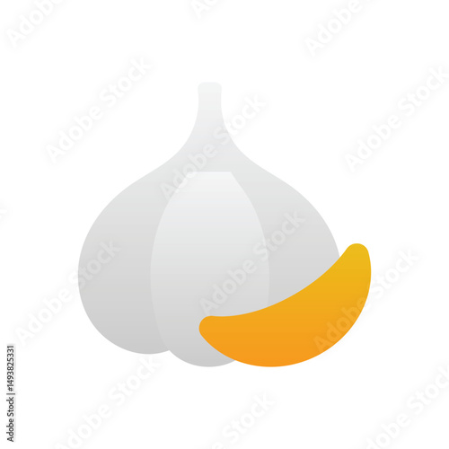 Garlic Vector icon