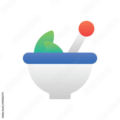 Pestel And Mortar Vector icon