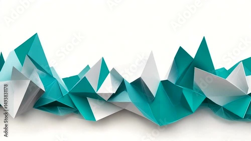 Abstract sharp polygonal composition