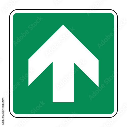 Directional Up Arrow Safety Sign – Withdrawn symbols – High Quality Vectorial Image