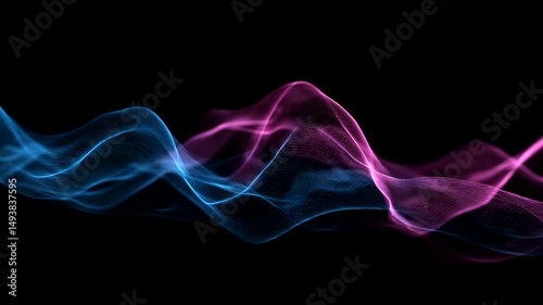Wavy abstraction. Abstract smoke background