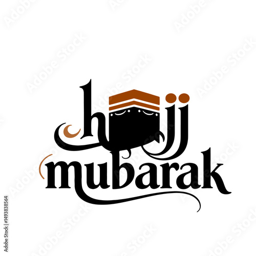 Hajj Mubarak Best Design Vector With Kaba Textures 