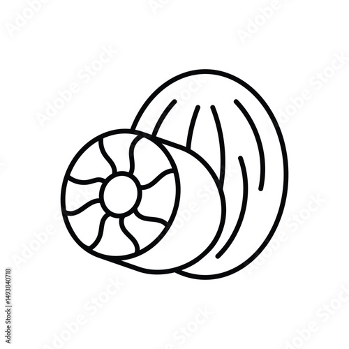 Nutmeg Vector icon