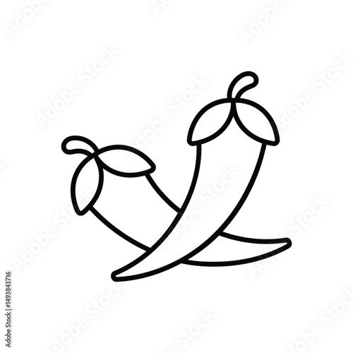 Chili Vector icon