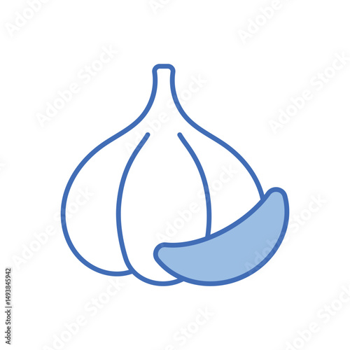 Garlic Vector icon