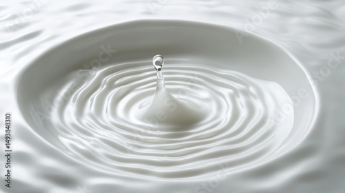 Milk Drop Ripples: A Study in Purity and Serenity