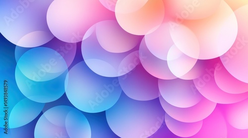 Abstract Colorful Circles Background: A Vivid Symphony of Hues and Shapes