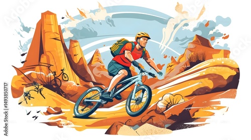 Active Lifestyle Marathon Race for Extreme Sports Enthusiasts in Urban Block Setting