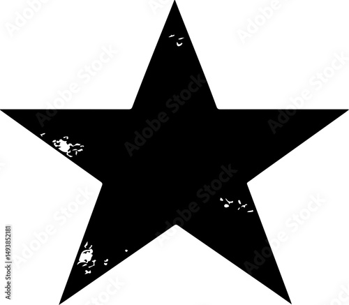 grunge star graphic