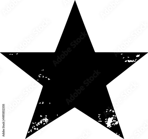 grunge star graphic