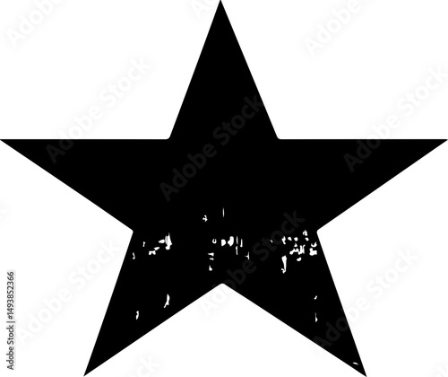 grunge star graphic