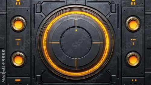 Futuristic Control Panel: Sci-Fi Interface Design