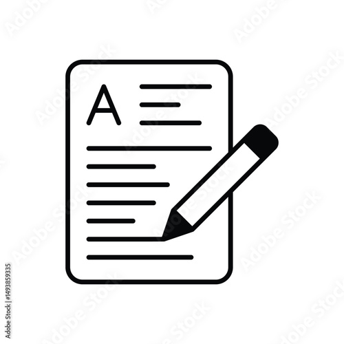 Midterm Exam Vector icon