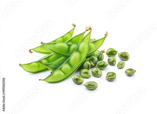 Wallpaper Mural Fresh Green Edamame Pod and Bean Torontodigital.ca