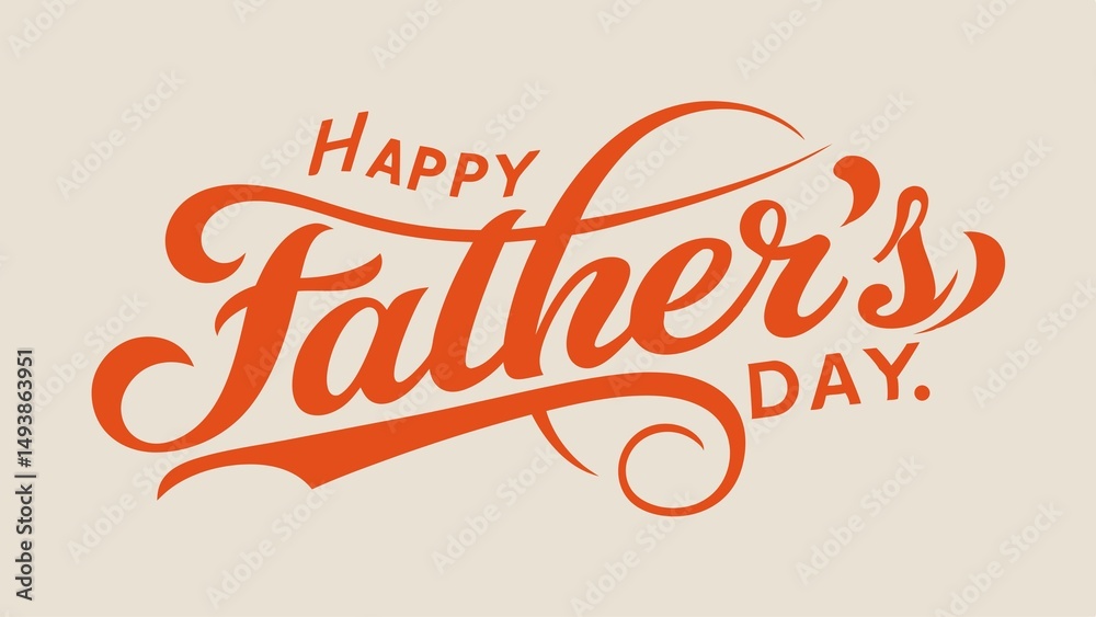 Elegant Happy Fathers Day in Copperplate Script Elegant Happy Fathers Day in Copperplate Script