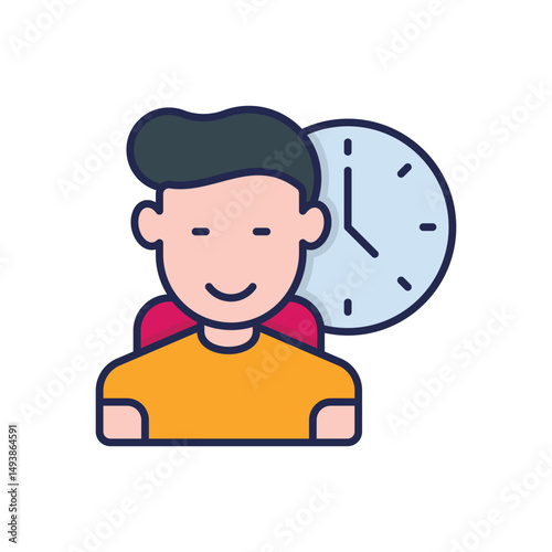 Part Time Student Vector icon