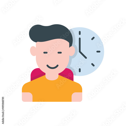 Part Time Student Vector icon