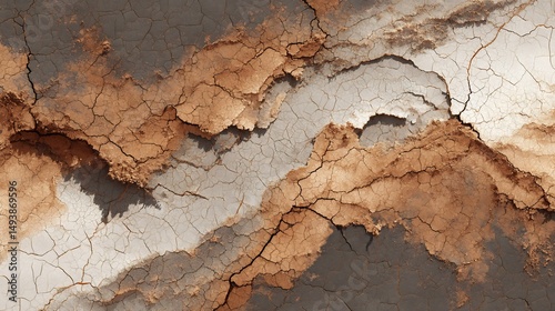 Dry Cracked Earth Surface Background