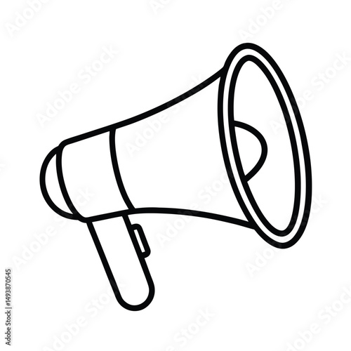 Megaphone Icon Vector on White Background