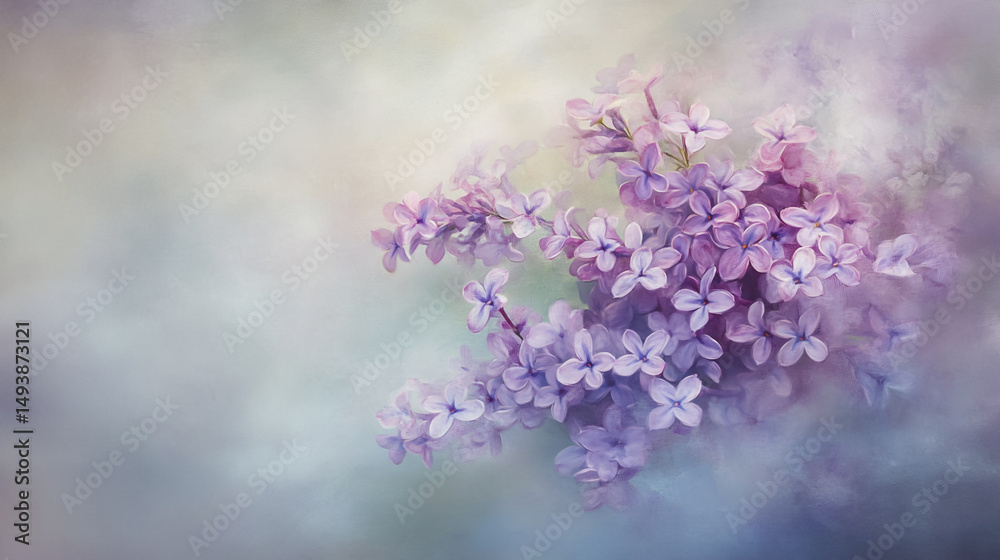 Elegant wedding invitation card background vector. Minimal hand painted Lilac botanical flowers texture template background. Design for wedding, vip cover, poster, rsvp moderncard.Valentine's Day Elegant wedding invitation card background vector. Minimal hand painted Lilac botanical flowers texture template background. Design for wedding, vip cover, poster, rsvp moderncard.Valentine's Day