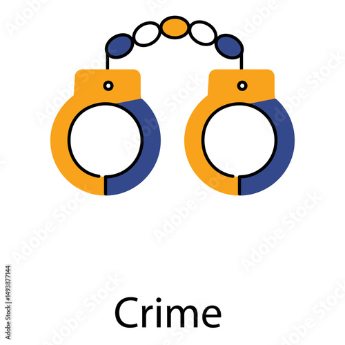 Crime Law vector Icon design Representing Legal Justice System.