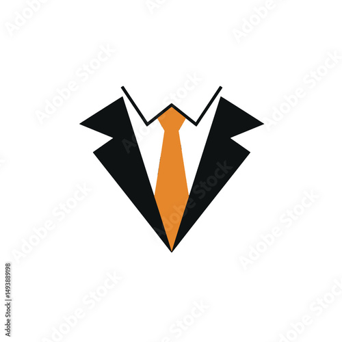Business Suit and Tie Icon for Professional Representation