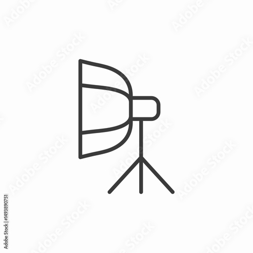 studio light equipment icon sign vector