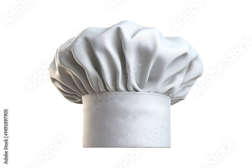 Chef hat isolated on a transparent background.