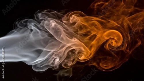 Wallpaper Mural Abstract Orange and Black Waves Background
 Torontodigital.ca