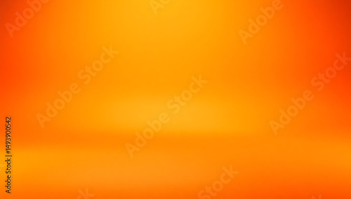 Gradient Orange Background With Studio Lighting And Soft Shadows Effect