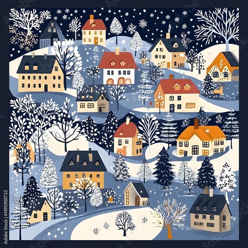 Scandinavian Folk Art Wallpaper: Traditional Patterns for Interior Design Projects
