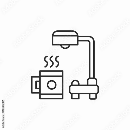 hot drink machine icon sign vector