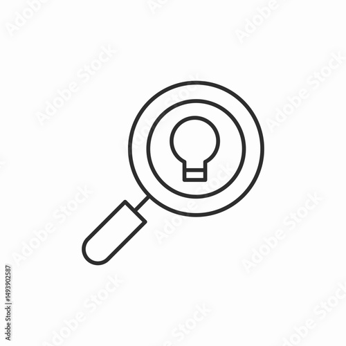 idea search focus icon sign vector