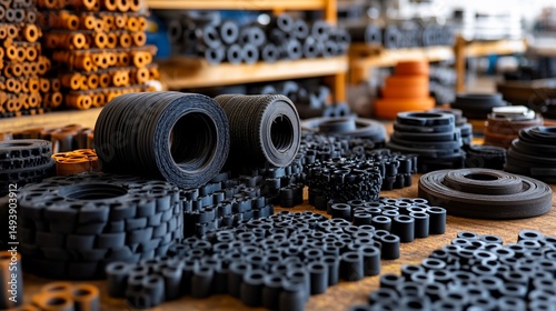 Variety of industrial rubber products
